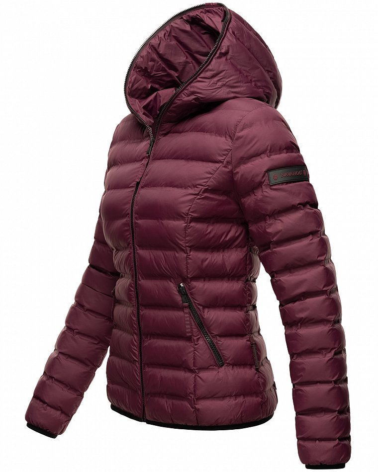 Navahoo Neevia Damen Übergangsjacke Steppjacke Wine Gr. 44 - XXL