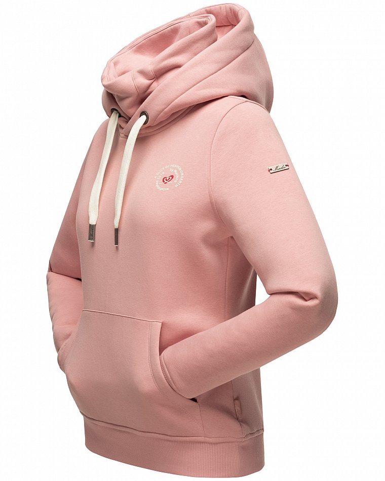 Marikoo Chihiroo Damen Kapuzensweatshirt Hoodie Powder Rose Gr. 34 - XS