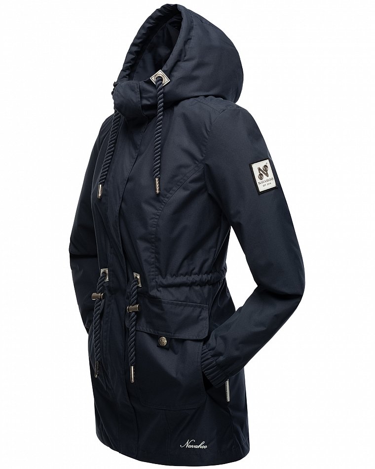 Navahoo Neophee Damen Übergangsjacke Parka Navy Gr. 38 - M