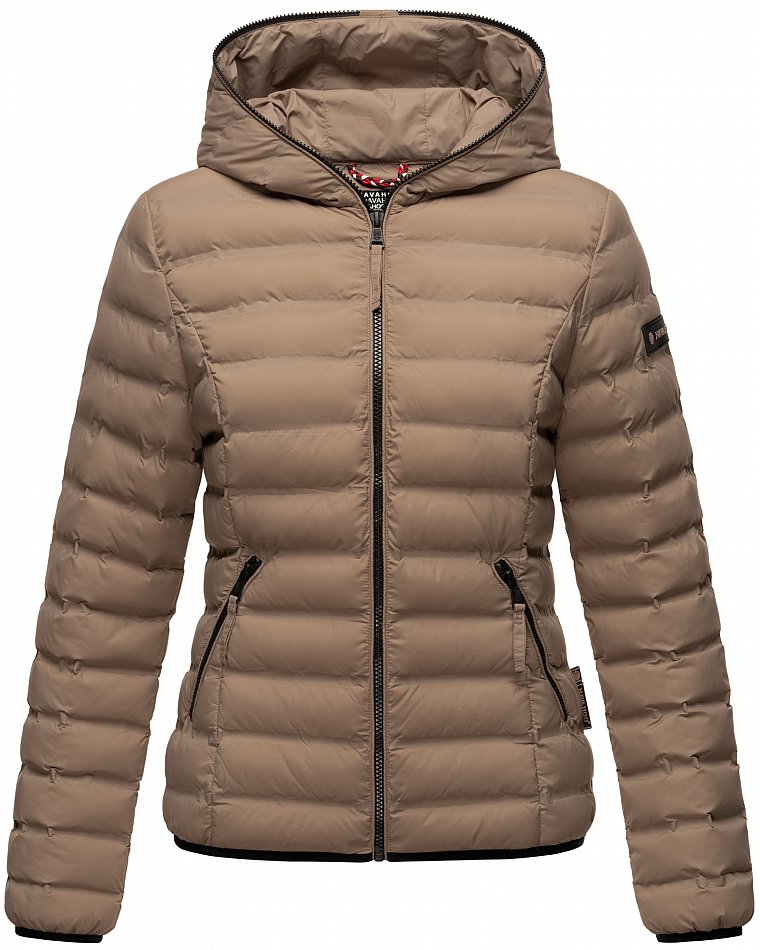 Navahoo Neevia Damen Übergangsjacke Steppjacke Taupe Gr. 36 - S