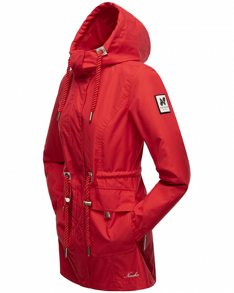 Navahoo Neophee Damen Übergangsjacke Parka Rot Gr. 38 - M