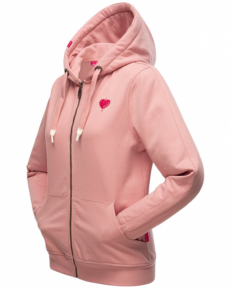 Navahoo Cremetörtchen Damen Sweatjacke Hoodie Powder Rose Gr. 34 - XS