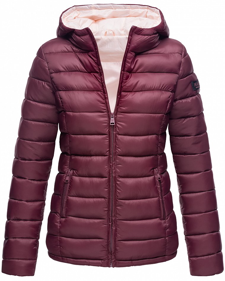 Marikoo Lucy Damen Übergangsjacke Steppjacke Wine Gr. 36 - S