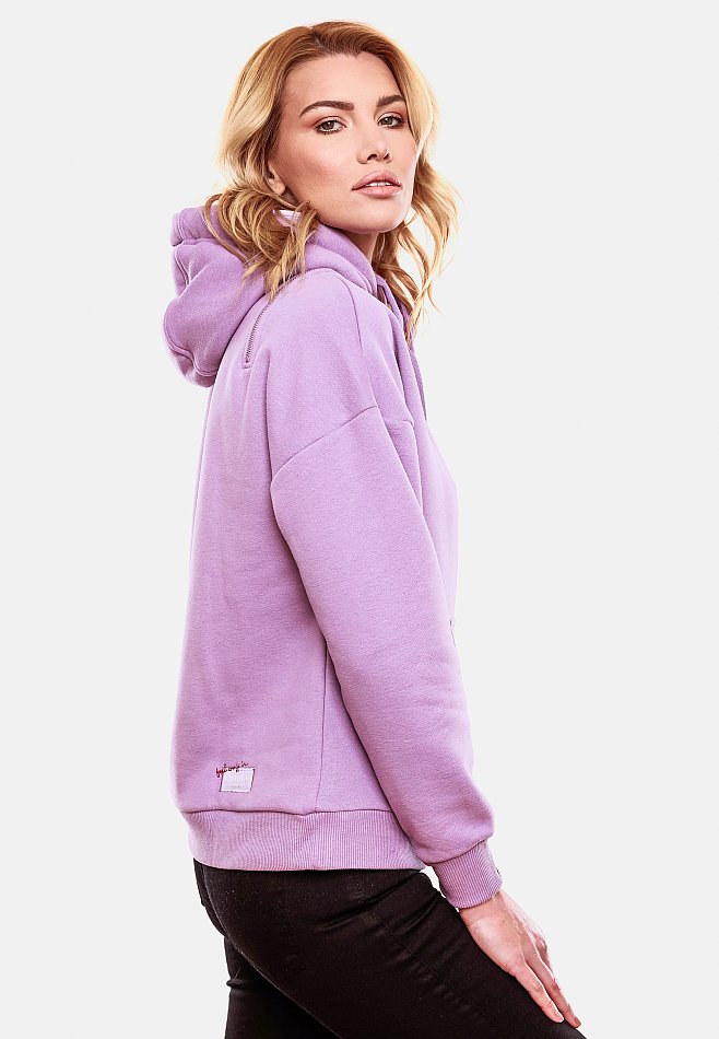 Navahoo Zuckerbärchen Damen Hoodie Kapuzensweatshirt Pullover Lila  Gr. 34 - XS
