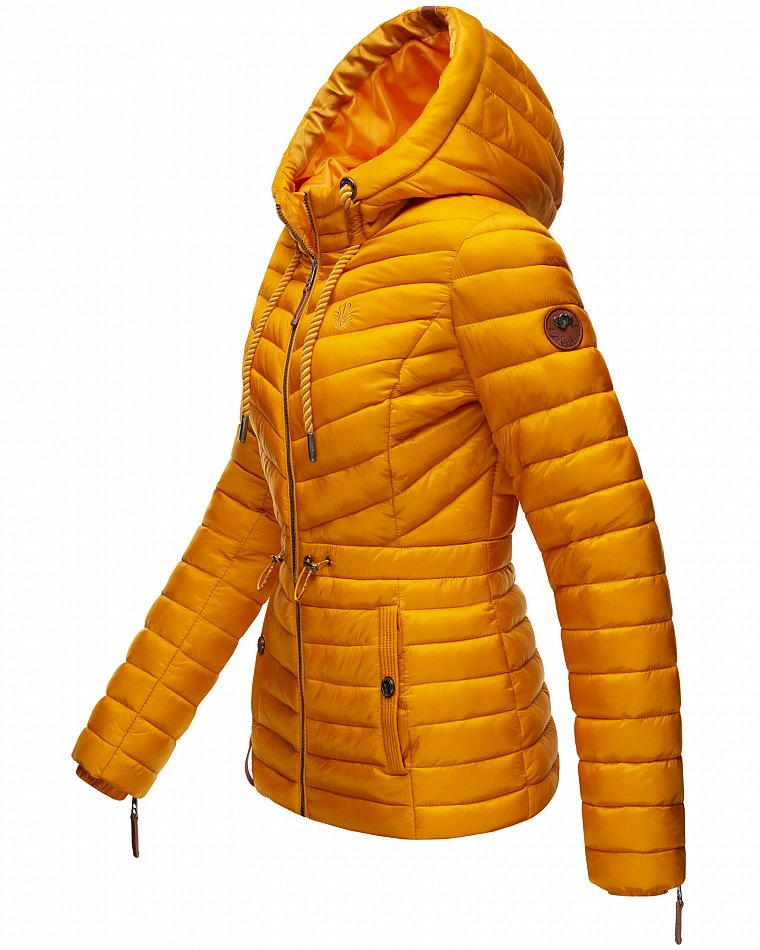 Marikoo Aniyaa Damen Steppjacke Übergangsjacke Gelb Gr. 34 - XS