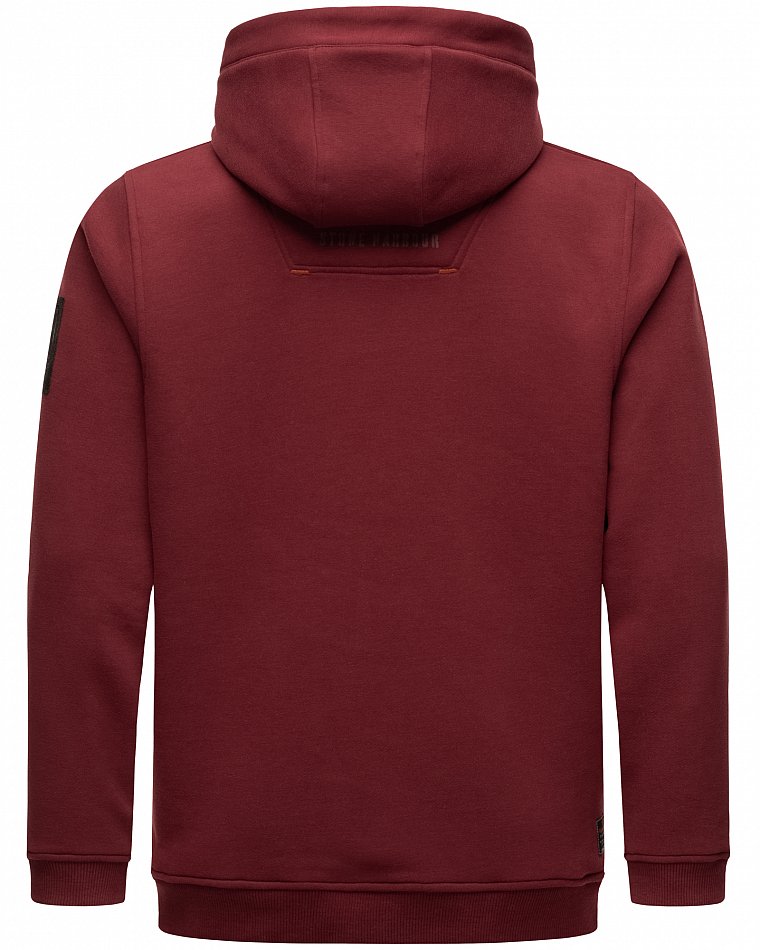 Stone Harbour Bodo Shain Herren Hoodie Pullover Bordeaux Gr. 46 - S