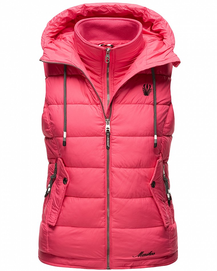 Marikoo Taisaa Damen Übergangs Weste mit Stehkragen Pink Gr. 36 - S 