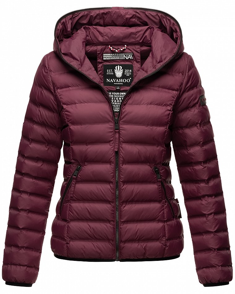 Navahoo Neevia Damen Übergangsjacke Steppjacke Wine Gr. 44 - XXL