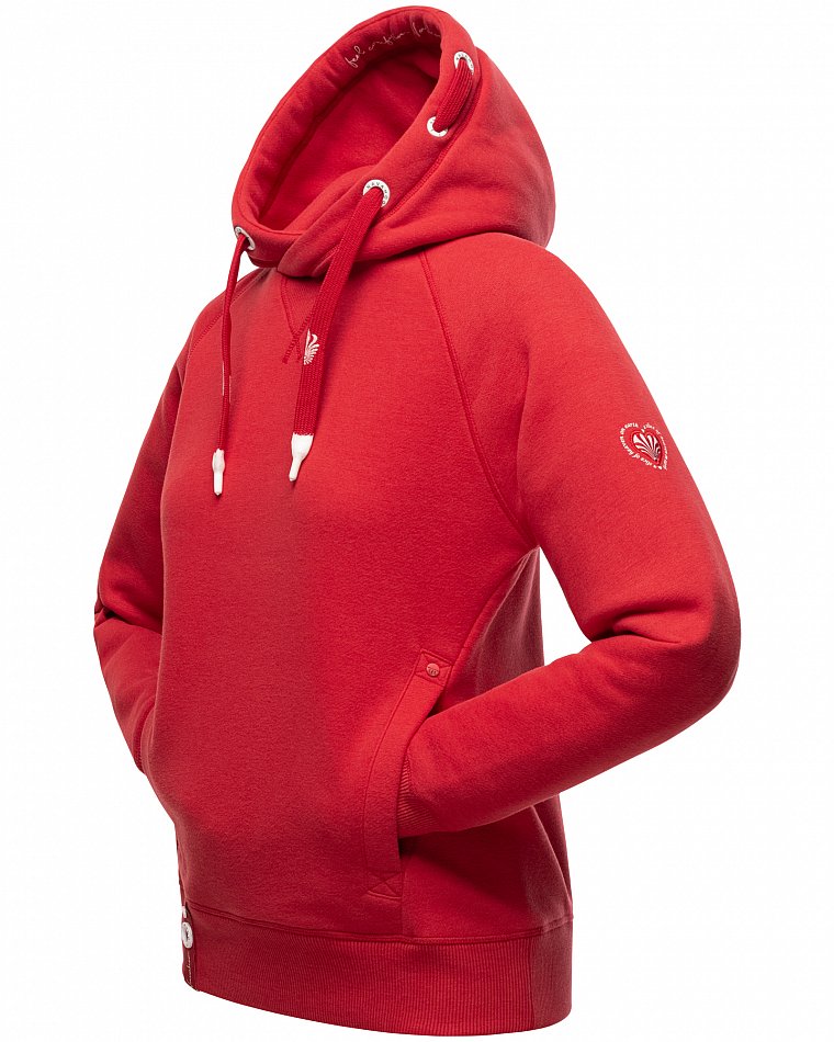 Navahoo Liebesmäuschen Damen Kapuzenpullover Hoodie Rot Gr. 38 - M