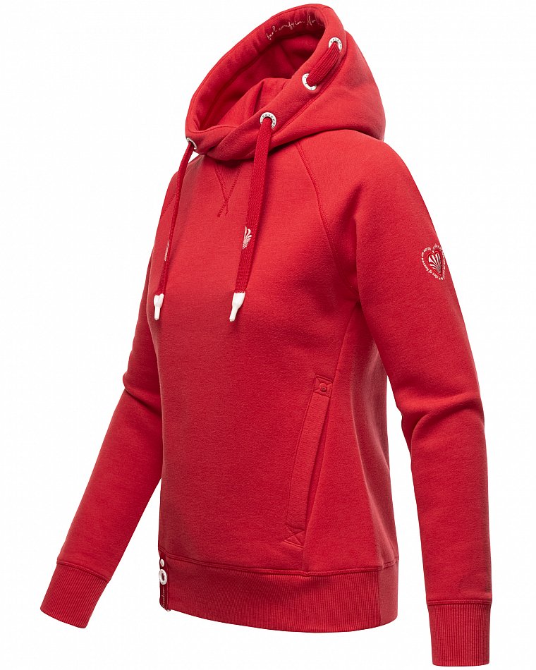 Navahoo Liebesmäuschen Damen Kapuzenpullover Hoodie Rot Gr. 38 - M