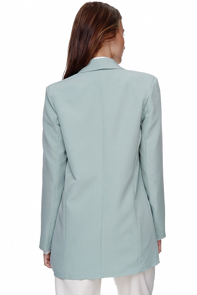 Damen Eleganter Business Blazer mit Reverskragen Mint Gr. M  EF-8231