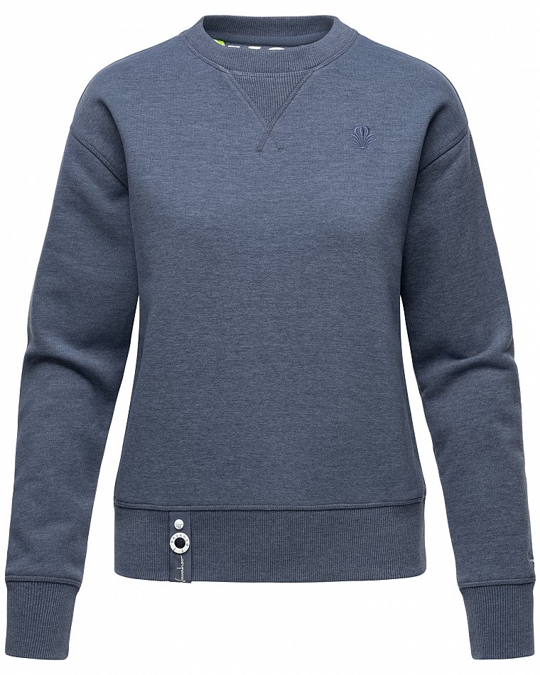 Navahoo Zuckerschnecke Damen Pullover Sweatshirt Dusty Blue Gr. 34 - XS