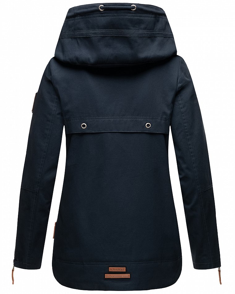 Navahoo Wekoo Damen Übergangsjacke mit Kapuze Navy Gr. 46 - XXXL