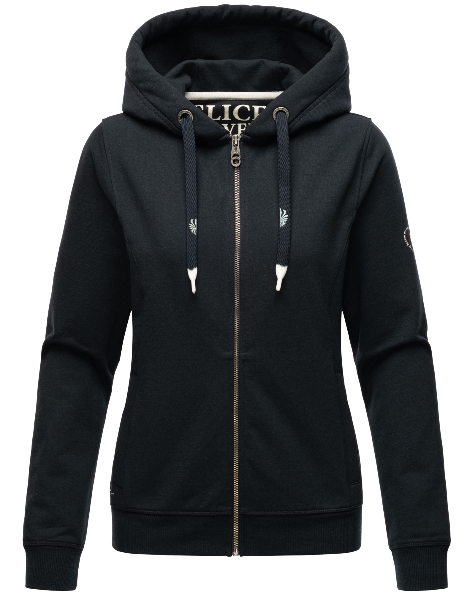 Navahoo Engelshaar Damen Sweatjacke Hoodie Navy Gr. 40 - L