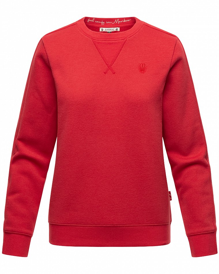 Marikoo Umikoo Damen Pullover Recycled Sweatshirt Rot Gr. 38 - M