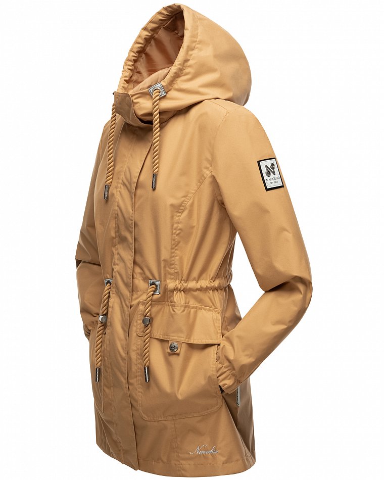 Navahoo Neophee Damen Übergangsjacke Parka Camel Gr. 36 - S