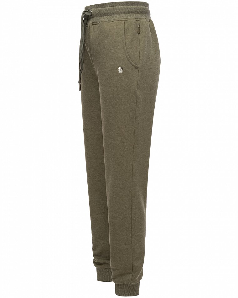 Navahoo Schmusekätzchen Jogginghose Damen Dunkel Olive Melange Gr. 36 - S