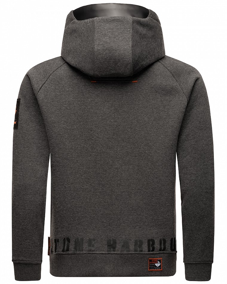 Stone Harbour Finn Luca Herren Hoodie Sweatshirt Dunkel Grau Gr. 50 - L