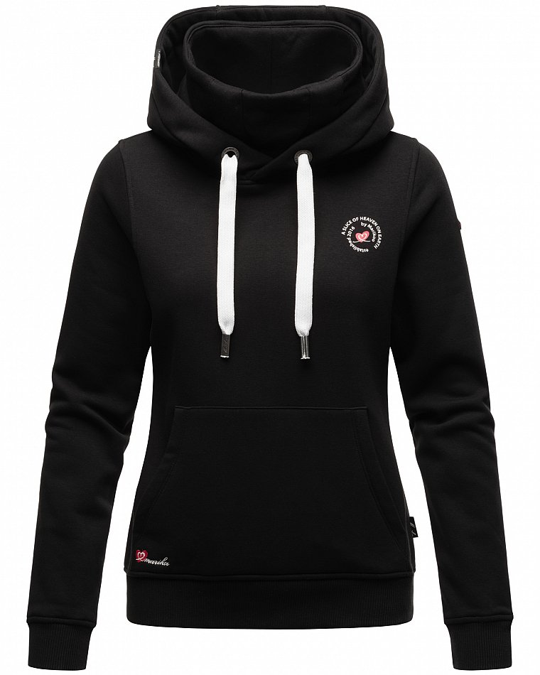 Marikoo Chihiroo Damen Kapuzensweatshirt Hoodie Schwarz Gr. 40 - L