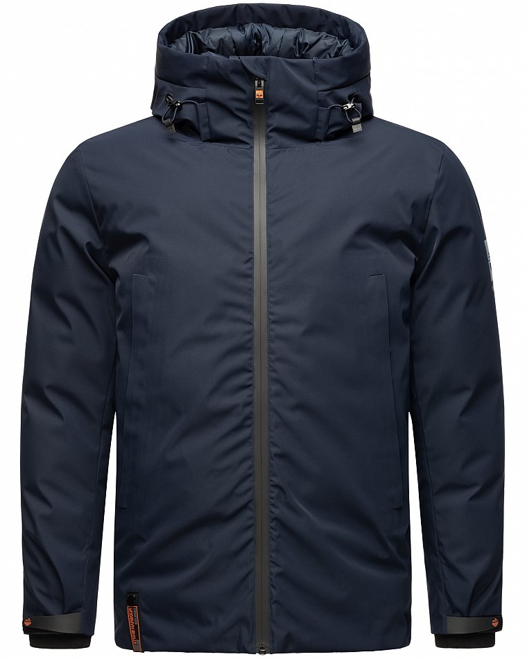 Stone Harbour Moagaa Herren wasserdichte Winterjacke Outdoorjacke mit Kapuze Navy Gr. 46 - S