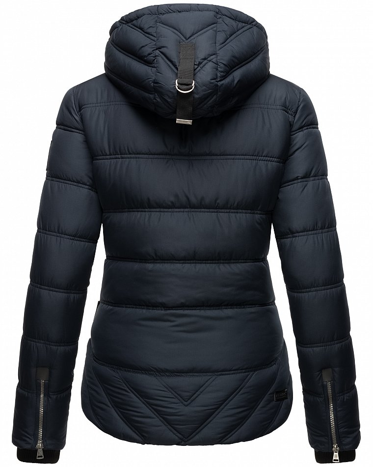 Navahoo Renesmee Winterjacke Stepp Jacke mit Kapuze Navy Gr. 42 - XL