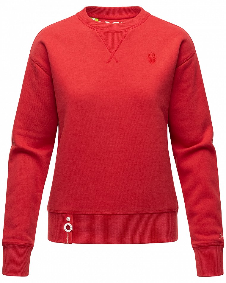Navahoo Zuckerschnecke Damen Pullover Sweatshirt Rot Gr. 36 - S