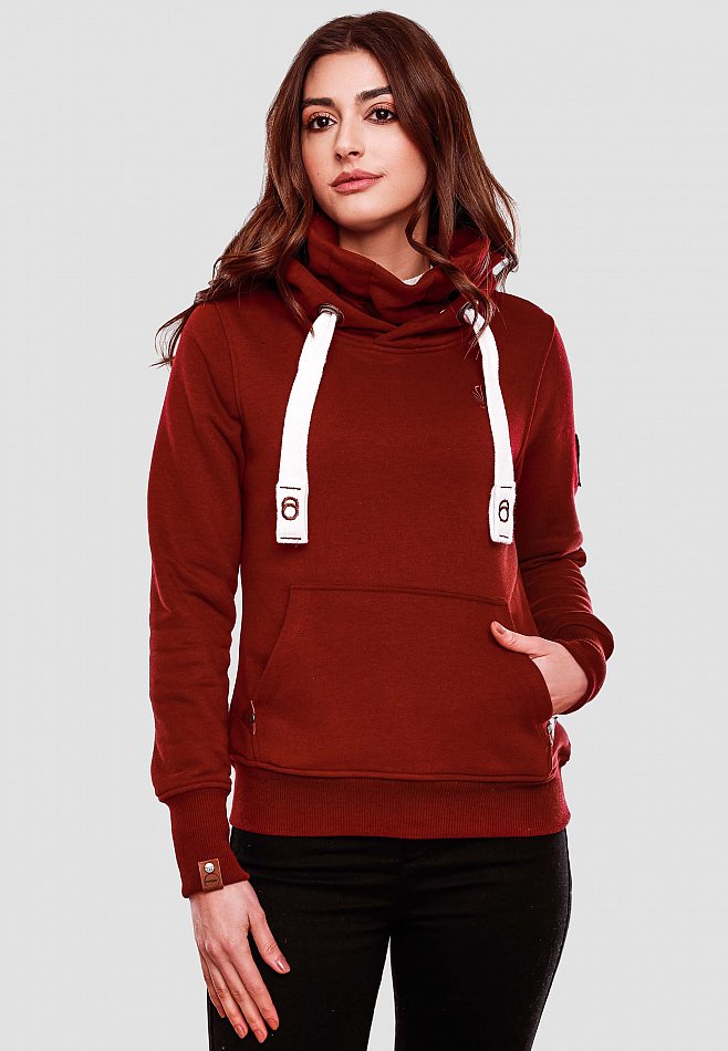 Navahoo Raniaa Damen Kapuzensweatshirt Hoodie Bordeaux  Gr. 38 - M