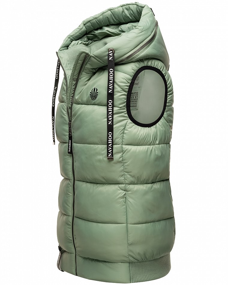 Navahoo Kassidy Damen Steppweste Übergangs Weste Mint Gr. 34 - XS
