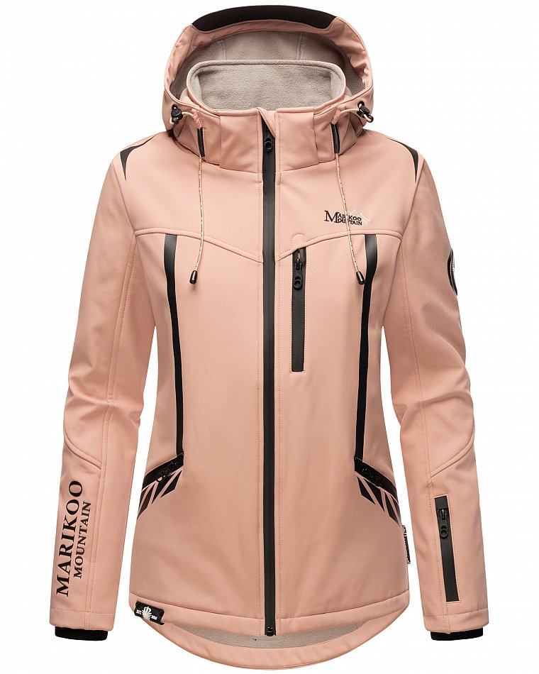 Marikoo Mountain wasserfeste Damen Softshell Regenjacke Mount-Cho-Oyu Rose Gr. 38 - M