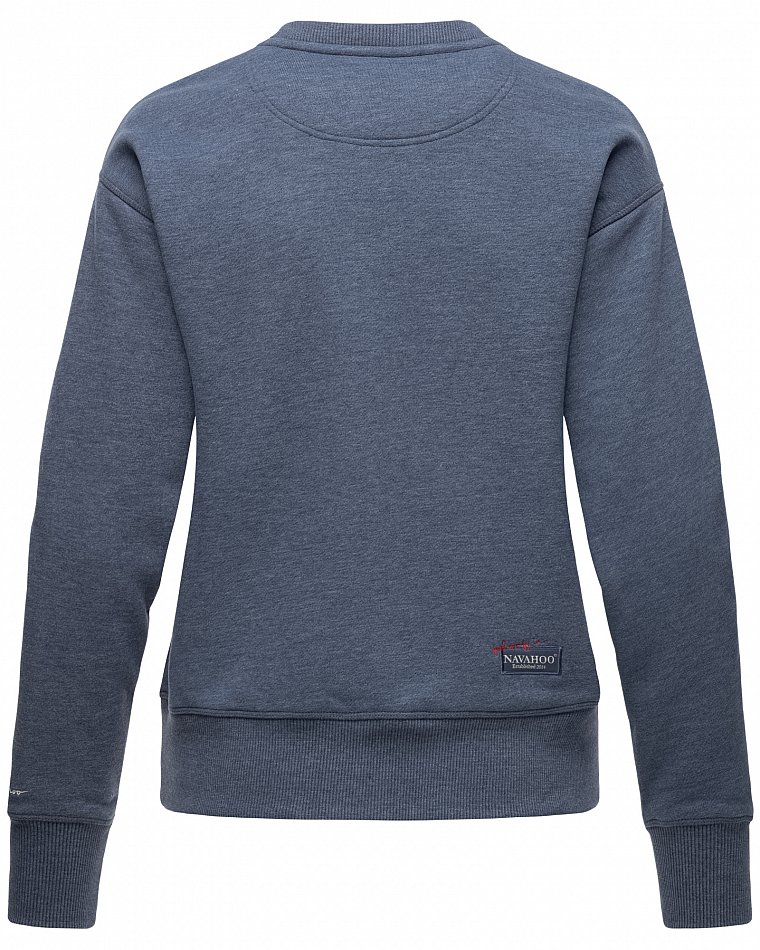 Navahoo Zuckerschnecke Damen Pullover Sweatshirt Dusty Blue Gr. 36 - S