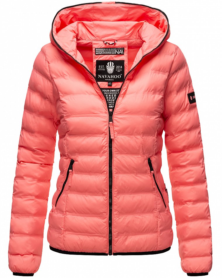 Navahoo Neevia Damen Übergangsjacke Steppjacke Coral Gr. 40 - L