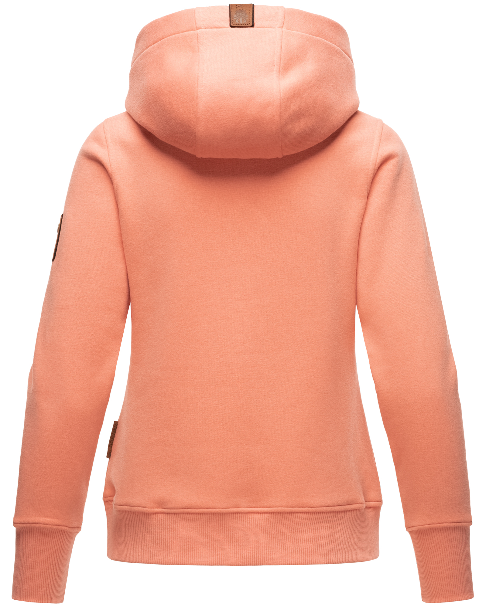 Navahoo Kapuzensweatshirt Hoodie mit Kapuze & breiten Tunnelzugkordeln Damlaa Apricot Gr. 40 - L