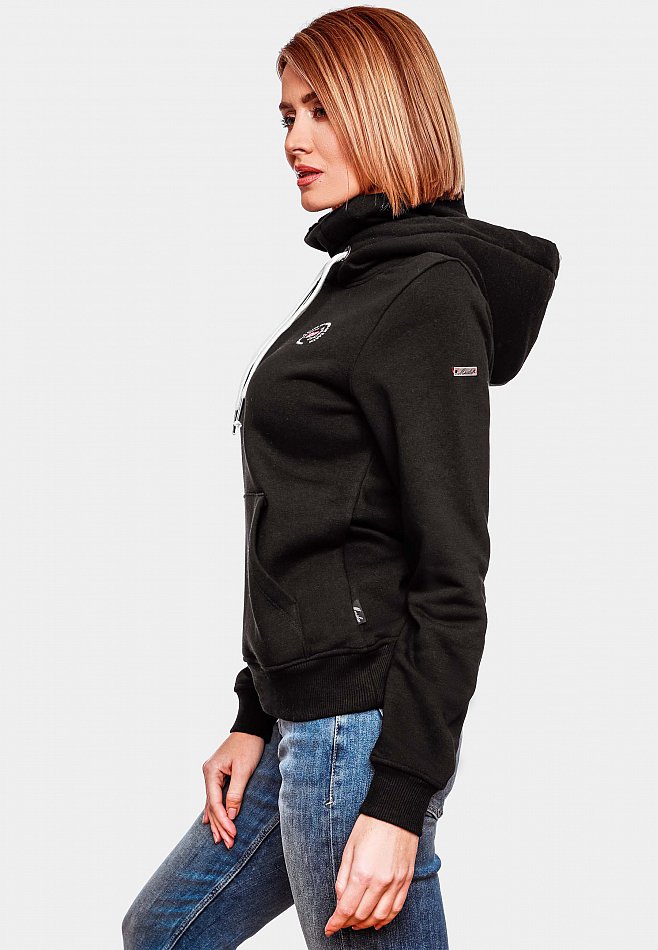 Marikoo Chihiroo Damen Kapuzensweatshirt Hoodie Schwarz Gr. 36 - S