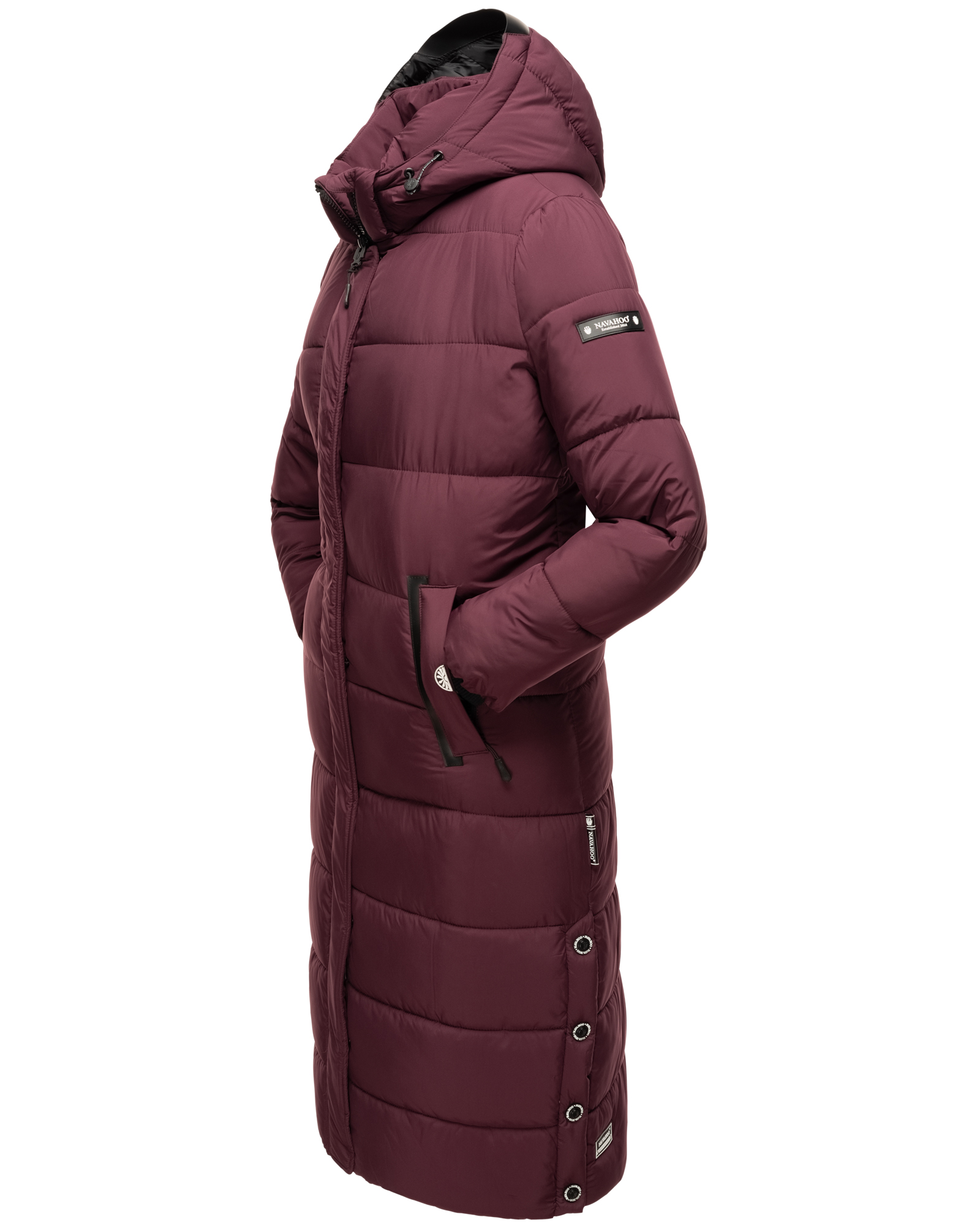 Navahoo Isalie Damen Winter Steppjacke Wintermantel Wine Gr. 38 - M