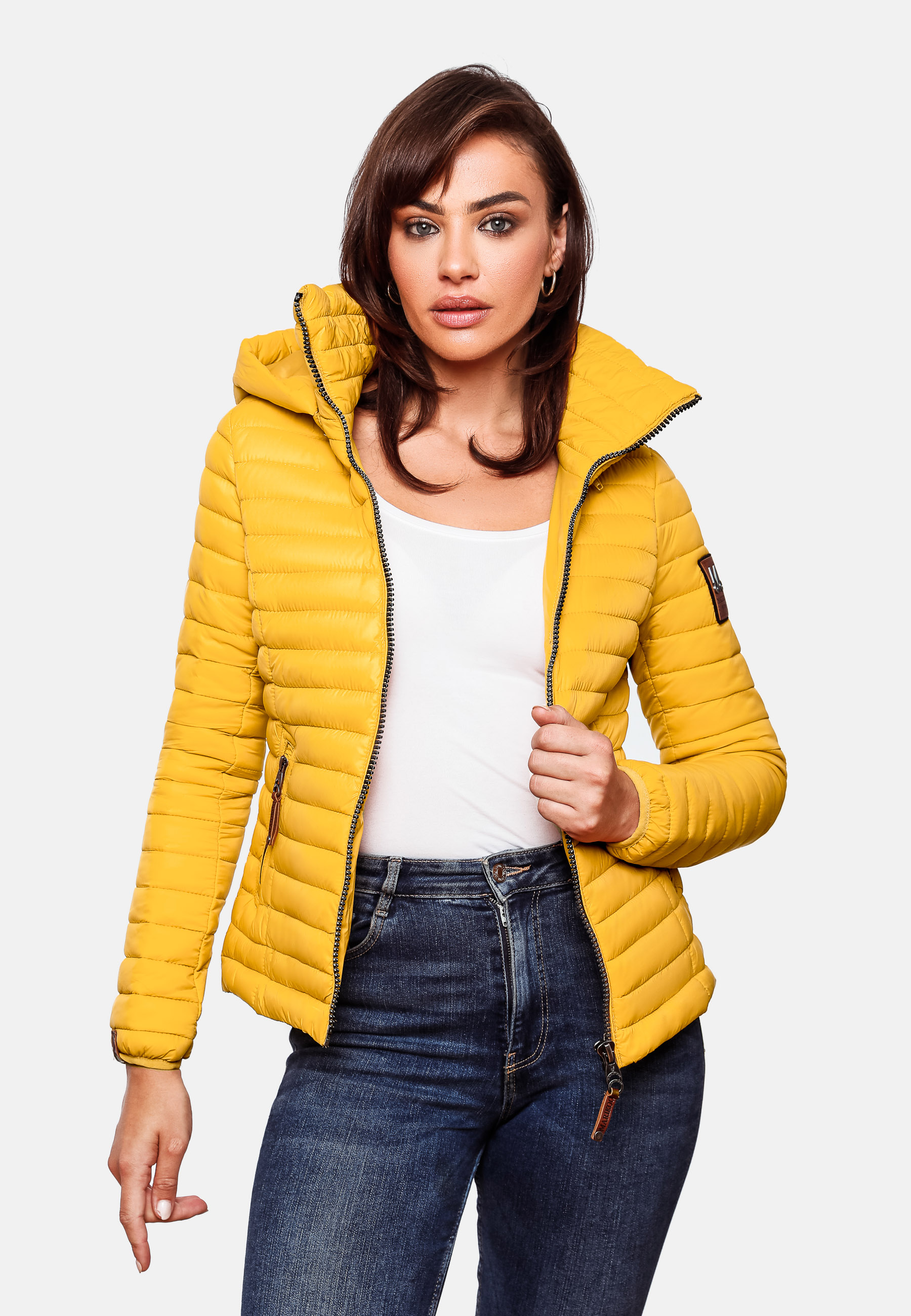Marikoo Löwenbaby Damen Übergangsjacke Steppjacke Gelb Gr. 36 - S