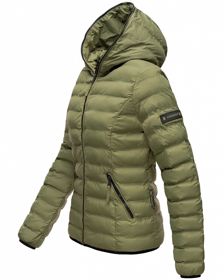 Navahoo Neevia Damen Übergangsjacke Steppjacke Olive Gr. 34 - XS