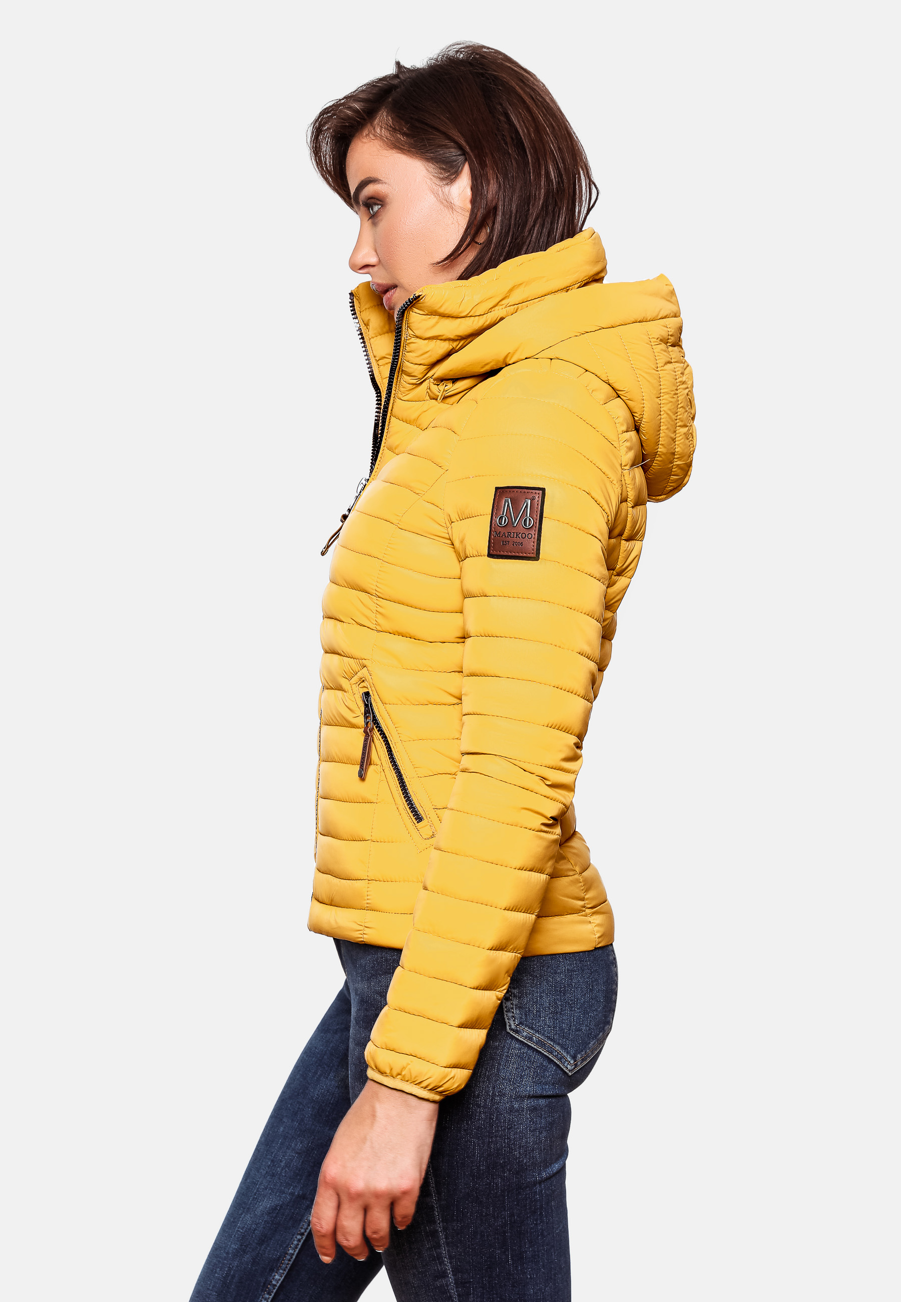 Marikoo Löwenbaby Damen Übergangsjacke Steppjacke Gelb Gr. 36 - S