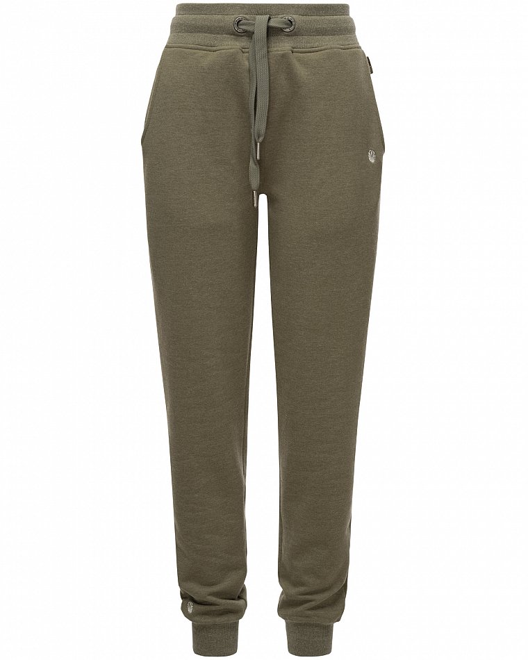 Navahoo Schmusekätzchen Jogginghose Damen Dunkel Olive Melange Gr. 38 - M