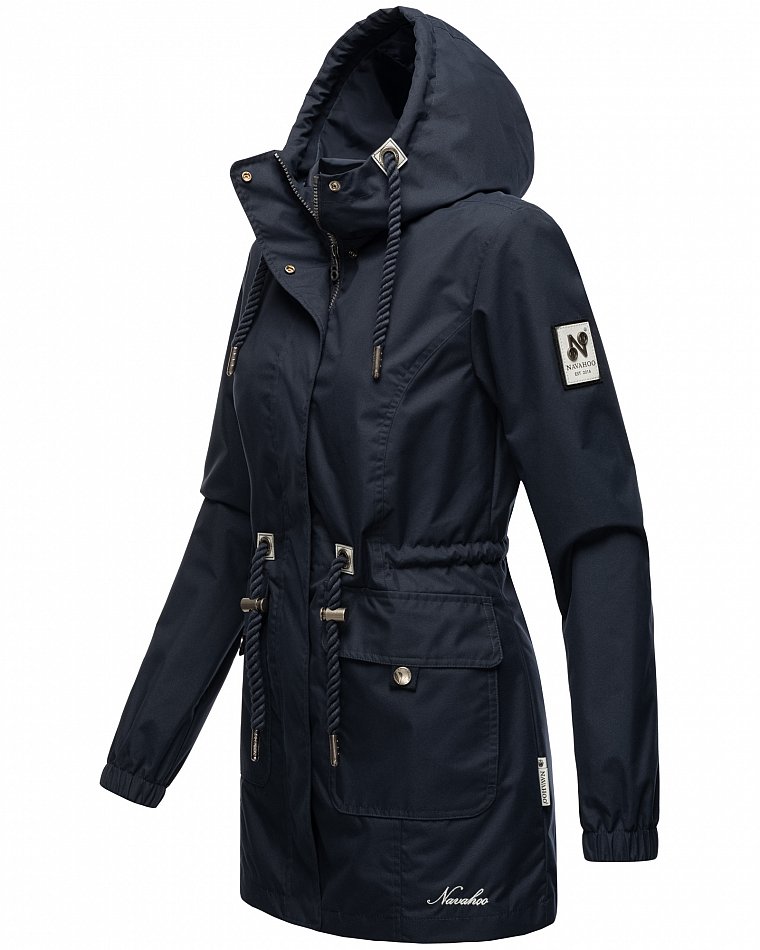 Navahoo Neophee Damen Übergangsjacke Parka Navy Gr. 40 - L