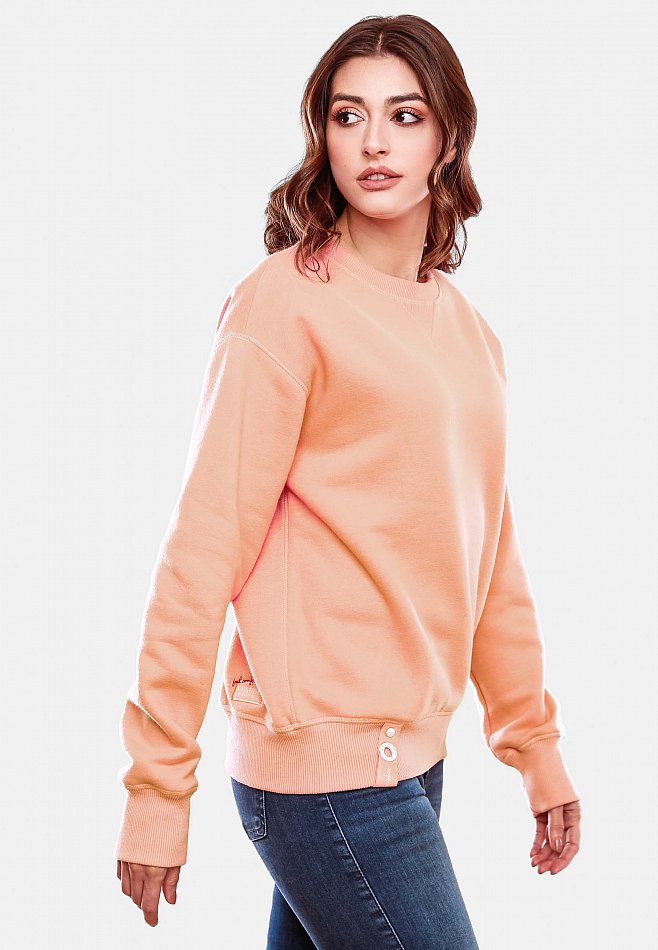 Navahoo Zuckerschnecke Damen Pullover Sweatshirt Apricot Gr. 38 - M