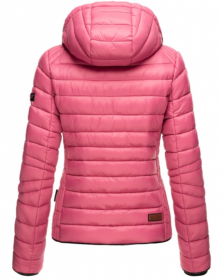 Navahoo Lulana Damen Übergangs Steppjacke mit Kapuze Berry Gr. 38 - M