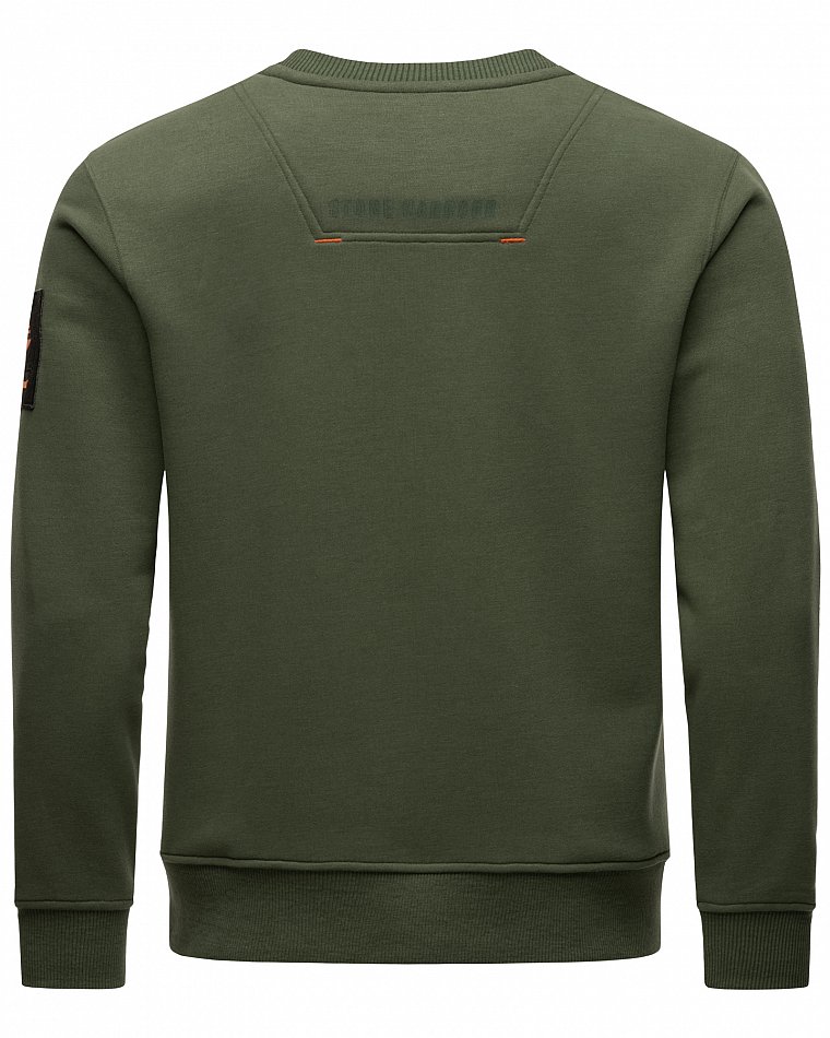 Stone Harbour Boo Brock Herren Pullover Sweatshirt Dunkel Olive Gr. 48 - M