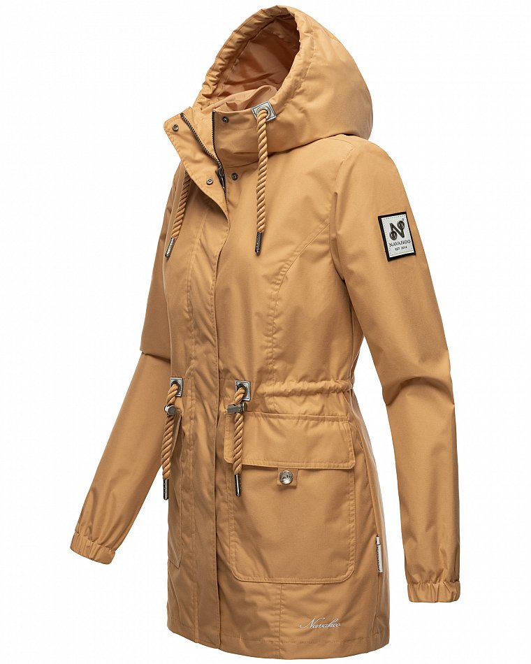 Navahoo Neophee Damen Übergangsjacke Parka Camel Gr. 36 - S