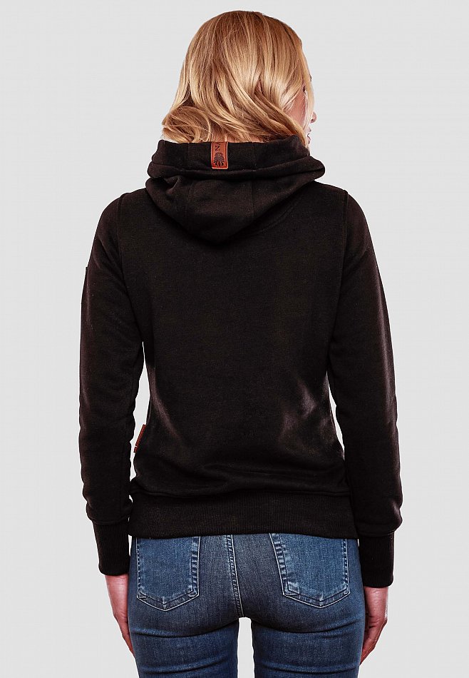 Navahoo Namkaa Damen Kapuzensweatshirt Hoodie Schwarz Gr. 40 - L