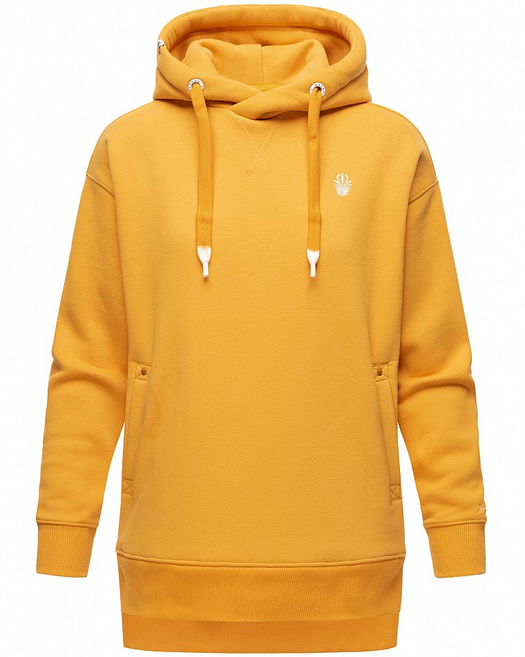 Navahoo Damen Hoodie Sweatpullover Silberengelchen Gelb Gr. 36 - S