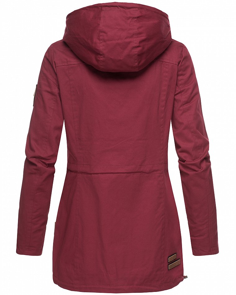 Navahoo Nyokoo Damen Übergangsjacke mit Kapuze Bordeaux Gr. 40 - L