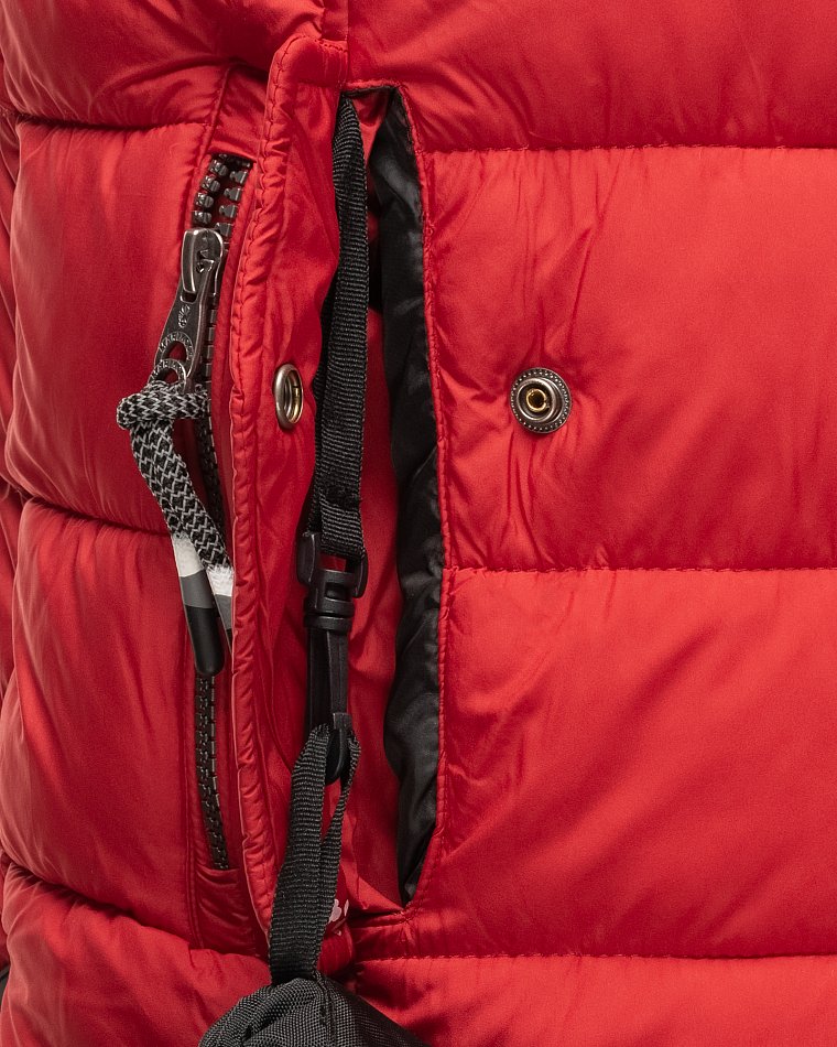 Marikoo Taisaa Damen Übergangs Weste mit Stehkragen Rot Gr. 34 - XS 