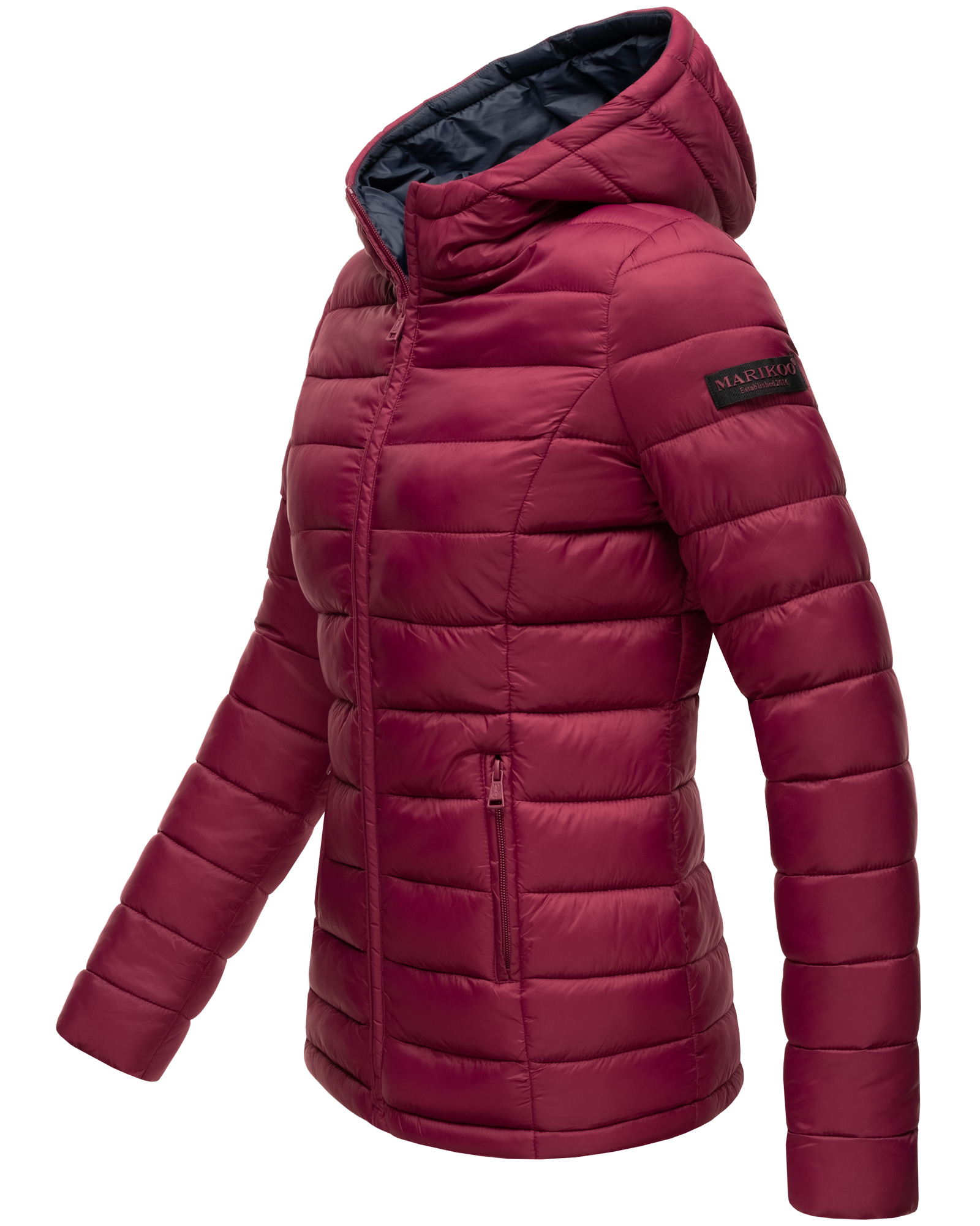 Marikoo Lucy Damen Übergangsjacke Steppjacke Bordeaux Gr. 36 - S Marikoo Lucy Damen Übergangsjacke Steppjacke Bordeaux Gr. 36 - S