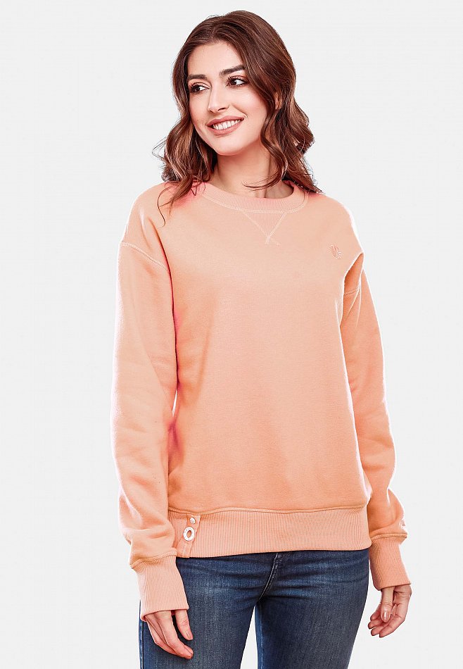 Navahoo Zuckerschnecke Damen Pullover Sweatshirt Apricot Gr. 40 - L