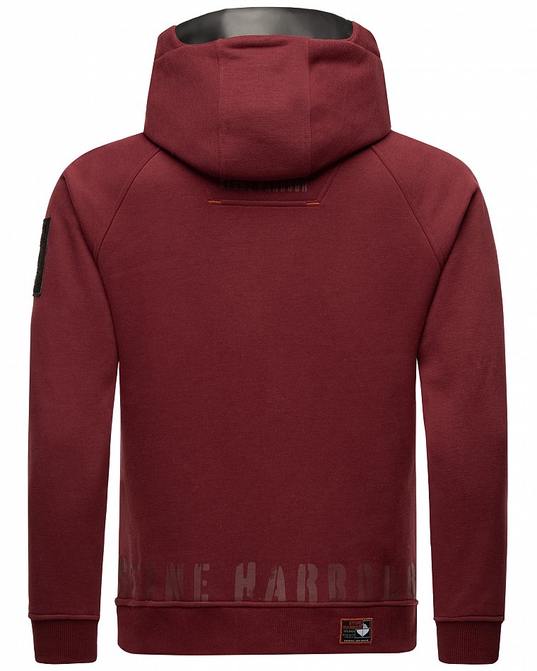 Stone Harbour Finn Luca Herren Hoodie Sweatshirt Bordeaux Gr. 46 - S